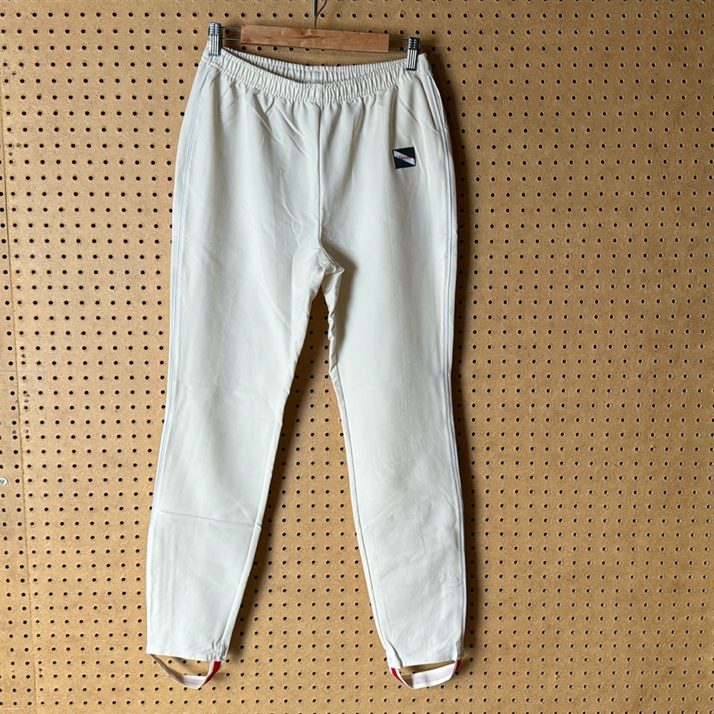 Tracksmith New England X J.Crew Bislett White Stirrup Jogger Pants, sz M